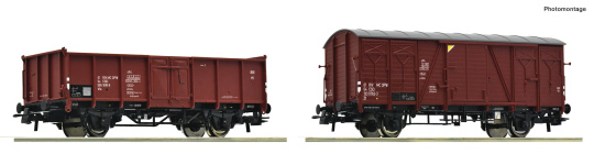 Roco 6600431 (DC) – 2-teiliges Güterwagen-Set der CSD 