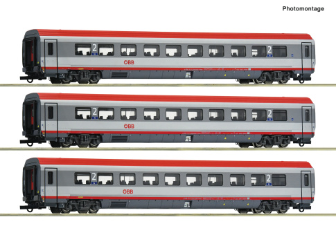 Roco 6200273 (DC) – 3-teiliges Modularwagen-Set 2. Klasse der ÖBB 