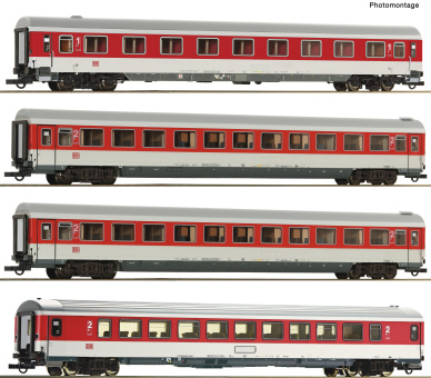 Roco 6200272 (DC) – 4-teiliges Reisezugwagen-Set 1 EC 25 „Franz Liszt“ der DB AG 