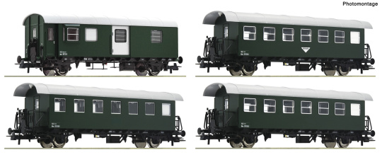 Roco 6200316 (DC) – 4-teiliges Spantenwagen-Set der ÖBB 