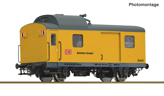 Roco 6600416 (DC) – Begleitwagen der DB Bahnbau 