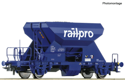 Roco 6600399 (DC) – Einzelwagen Schotterwagen der Railpro 