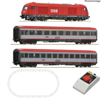 Roco 5100020 (DC) – Analog-Startset mit Diesellok BR 2016 (GEOLINE) der ÖBB 