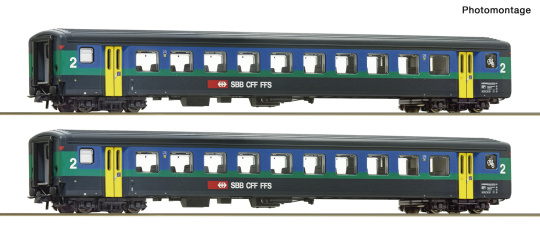 Roco 6200280 (DC) – 2-teiliges Reisezugwagen-Set der SBB 