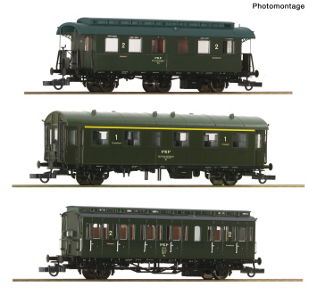 Roco 6200304 (DC) – 3-teiliges Personenwagen-Set der PKP 