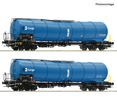 Roco 6600310 (DC) – 2-teiliges Kesselwagen-Set der CD Cargo 