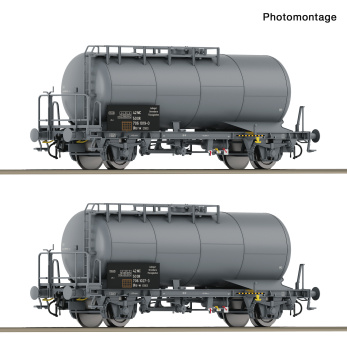 Roco 6600422 (DC) – 2-teiliges Schweröl-Kesselwagen-Set der DR 