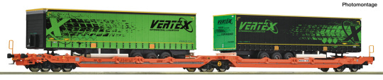 Roco 6600487 (DC) – Doppeltaschen-Gelenkwagen T3000e der Wascosa 