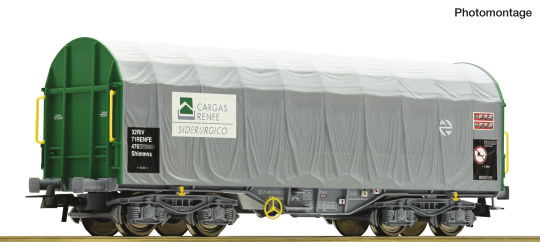 Roco 6600502 (DC) – Schiebeplanenwagen der RENFE 