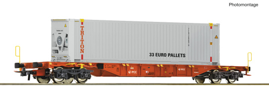Roco 6600356 (DC) – Containertragwagen der PCC 