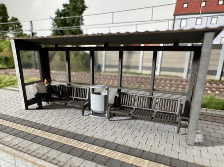 BIMM Modellbau BM501-8 (H0) – 5x Mülleimer  