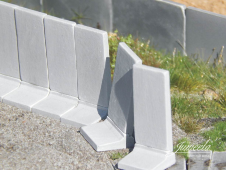 Juweela 28395 (H0) – Betonstützen L Winkel (32 Stück) 