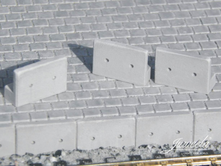 Juweela 28402 (H0) – Bahnsteigkante ÖBB Gerade (40 Stück) 