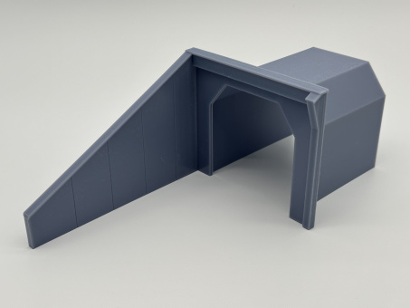 BIMM Modellbau BM501-30 (H0) – Tunnelportal in Betonoptik 1-gleisig Mauer links 