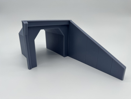 BIMM Modellbau BM501-31 (H0) – Tunnelportal in Betonoptik 1-gleisig Mauer rechts 