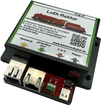 Lokstoredigital LoDi013 – LoDi-Rektor, Netzwerk-Digitalzentrale für DCC, M3 und Motorola 