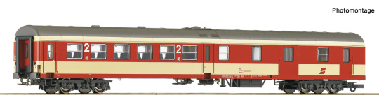 Roco 6200111 – ÖBB Mitteleinstiegswagen 2. Klasse mit Gepäckabteil, blutorange 