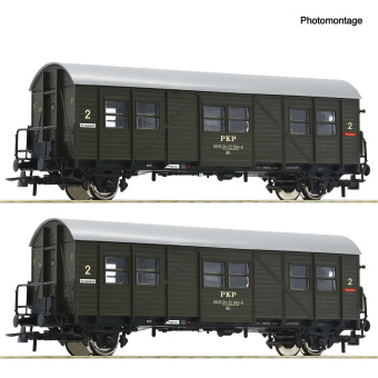 Roco 6200195 – PKP Behelfspersonenwagen Bti, 2er-Set 