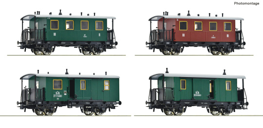Roco 6200190 – kkStB Lokalbahn-Personenwagen, 4er-Set 