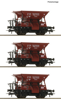 Roco 6600265 – DRB Talbot-Schotterwagen, 3er-Set 