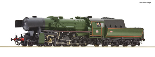 Roco 7100038 – SNCF Dampflok 150.Y.16, schwarz/grün, analog 