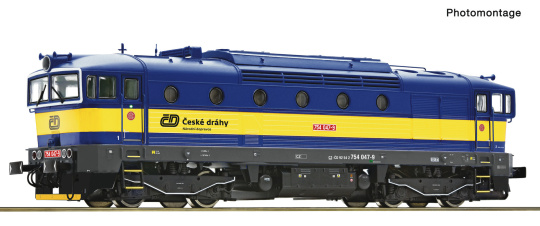 Roco 7300089 – ČD Diesellok 754 047-9 „Taucherbrille“, analog 