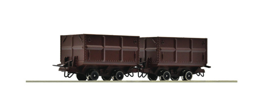 Roco 34499 (H0e) – 2er-Set Kohlenloren für Schmalspur-Feldbahnen 