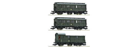 Roco 6200130 – DR Nebenbahnzug, 3er-Set 1, Epoche III 
