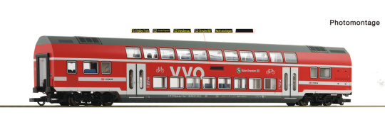 Roco 6200207 – DB AG Doppelstockwagen DBpza, 2. Klasse, LED-Innenbeleuchtung 