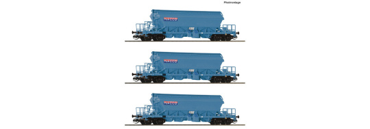 Roco 6680031 (TT) – NACCO Kaliwagen Taoos, 3er-Set, Epoche VI 