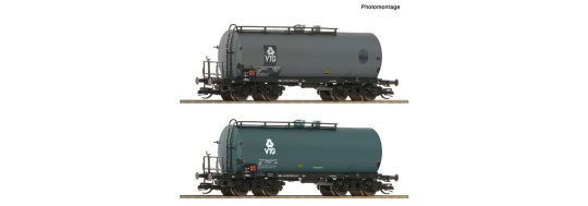 Roco 6680037 (TT) – VTG Kesselwagen, eingestellt bei der DB, 2er-Set, Epoche IV 
