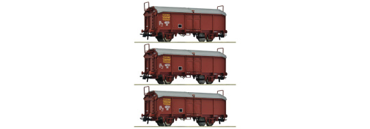 Roco 6600173 – SNCF Schiebedachwagen Tms, 3er-Set, Epoche IV 