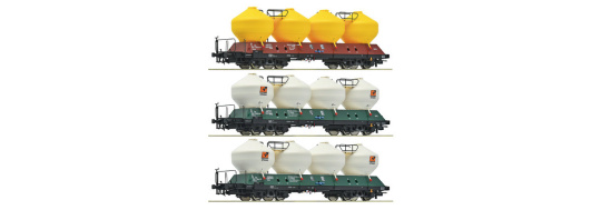 Roco 6600180 – ČD Silowagen Uacs, 3er-Set, Epoche VI 