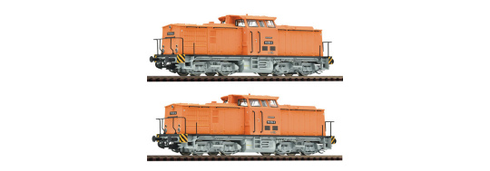 Roco 7390011 (TT) – 2er-Set Diesellokomotiven 111 018-8 und 111 019-6, DR, Digital-Sound 