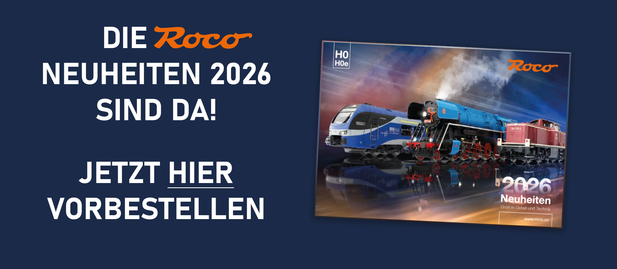 Banner Roco Neuheiten 2026